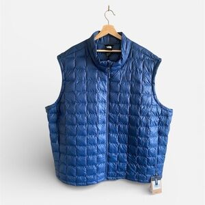 NWT The North Face Puffer Thermoball Vest Men's Big & Tall 5X Quilted SHADY BLUE